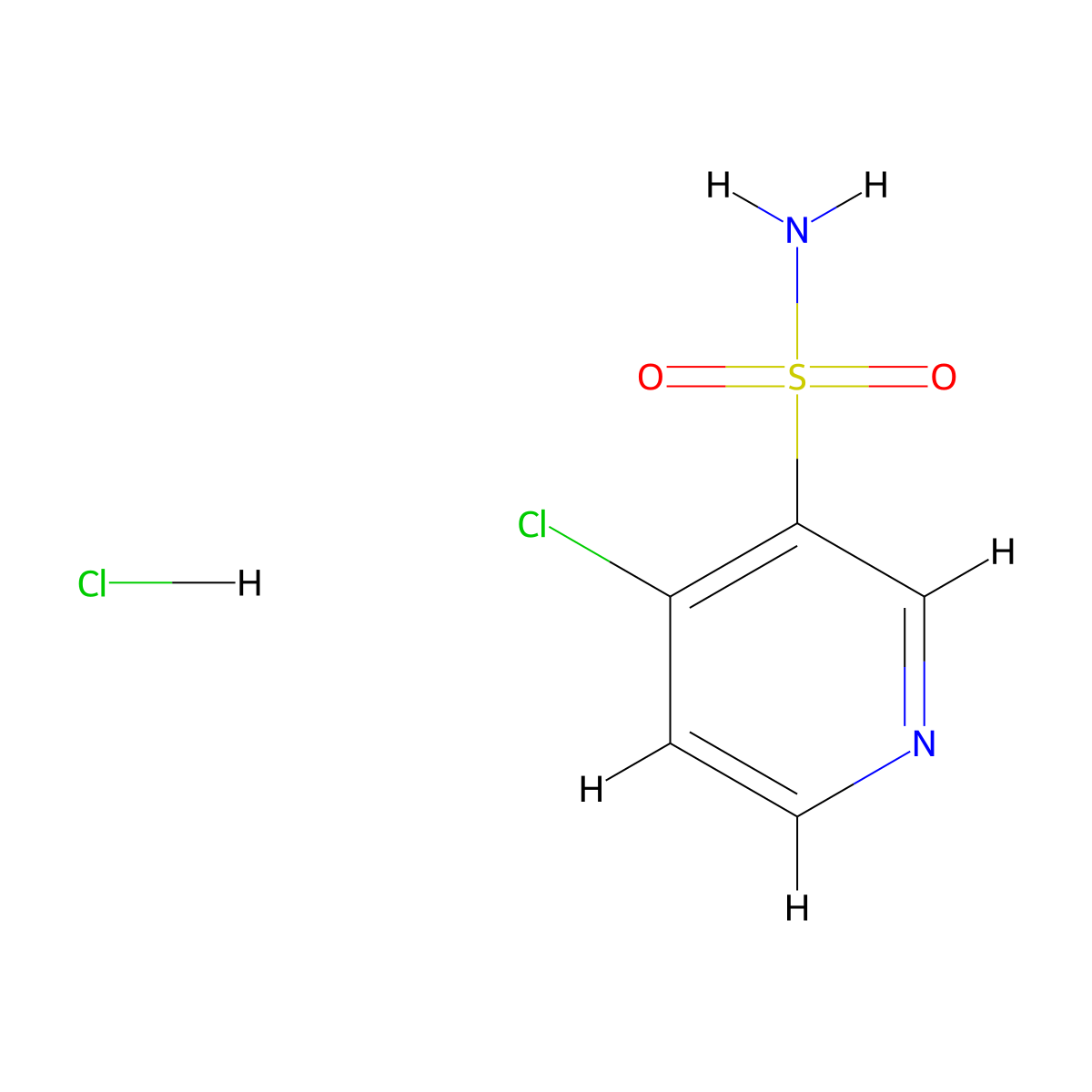 4-Chloropyridine-3-sulfonamide hydrochloride molecular structure, CAS 777854-85-0
