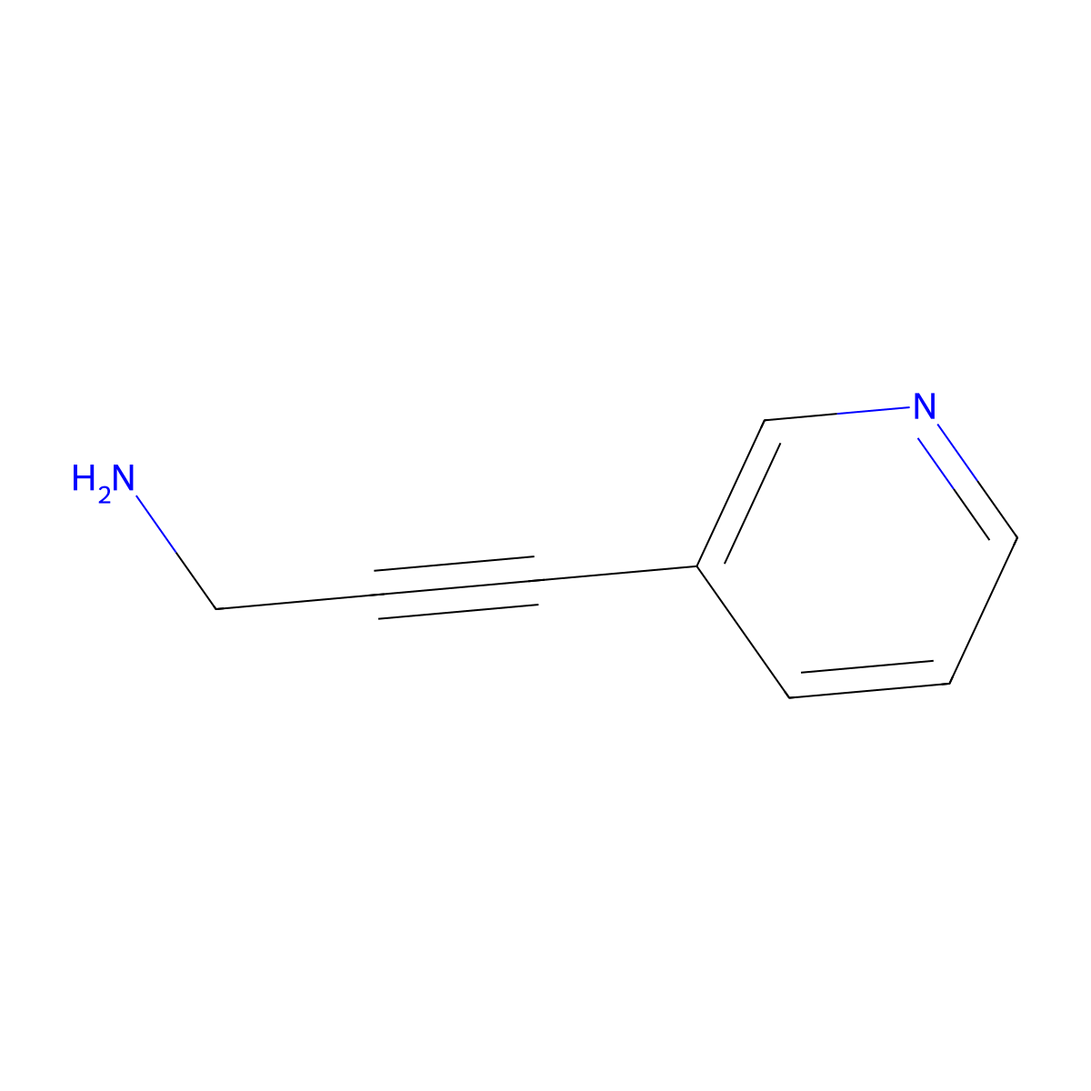 3-(Pyridin-3-yl)prop-2-yn-1-amine molecular structure, CAS 777856-62-9