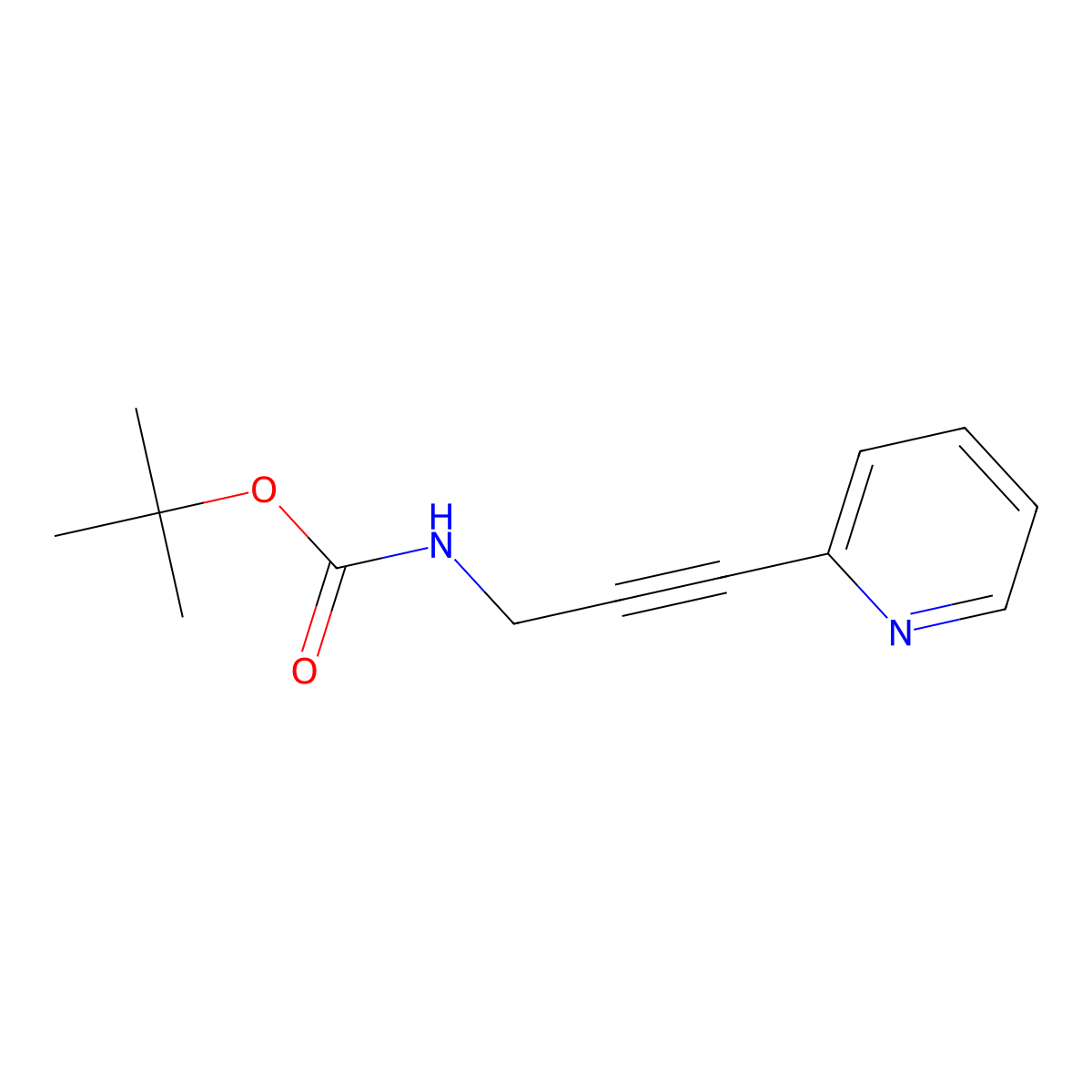 N-Boc-3-(2-pyridyl)-2-propyn-1-amine molecular structure, CAS 777856-65-2