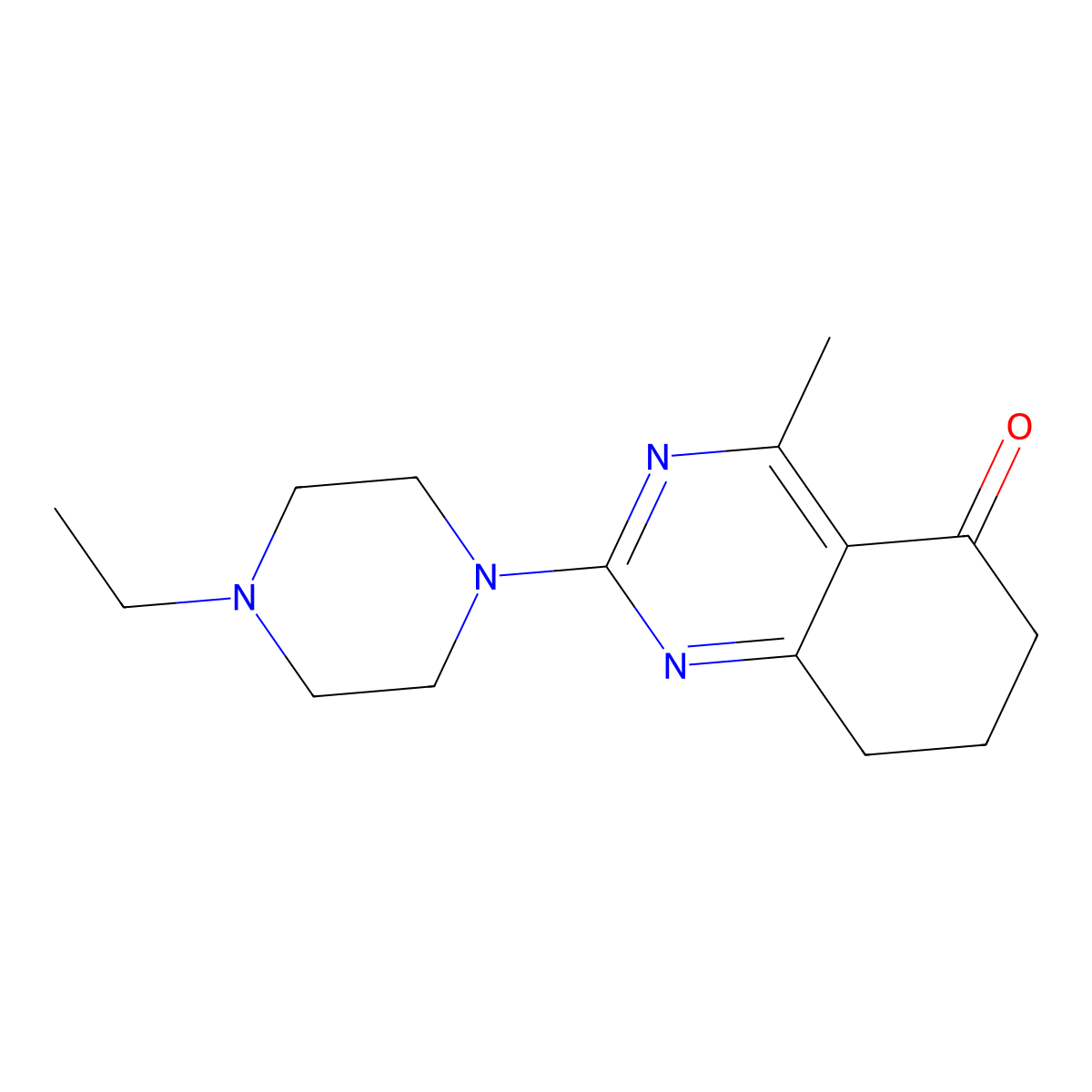 2-(4-ethylpiperazin-1-yl)-4-methyl-7,8-dihydroquinazolin-5(6H)-one molecular structure, CAS 777866-74-7