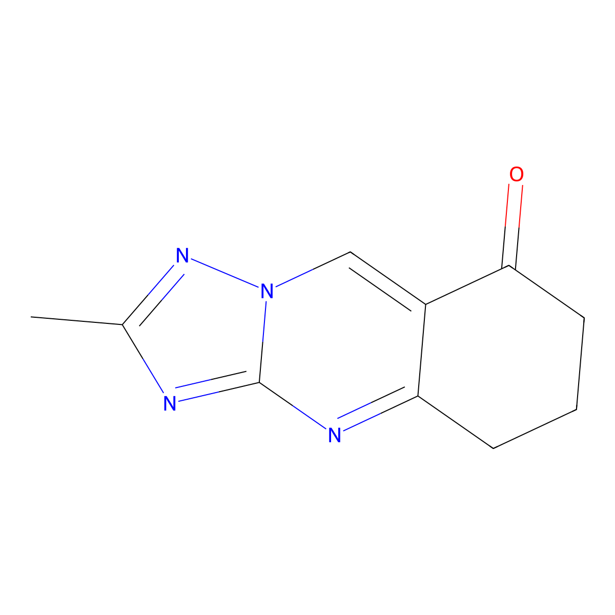 2-Methyl-6,7-dihydro-5H-[1,2,4]triazolo[5,1-b]quinazolin-8-one molecular structure, CAS 777867-05-7