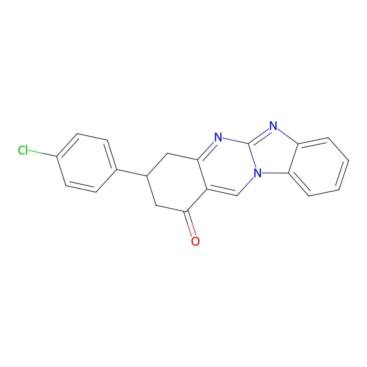 3-(4-chlorophenyl)-3,4-dihydrobenzimidazo[2,1-b]quinazolin-1(2H)-one molecular structure, CAS 777867-39-7
