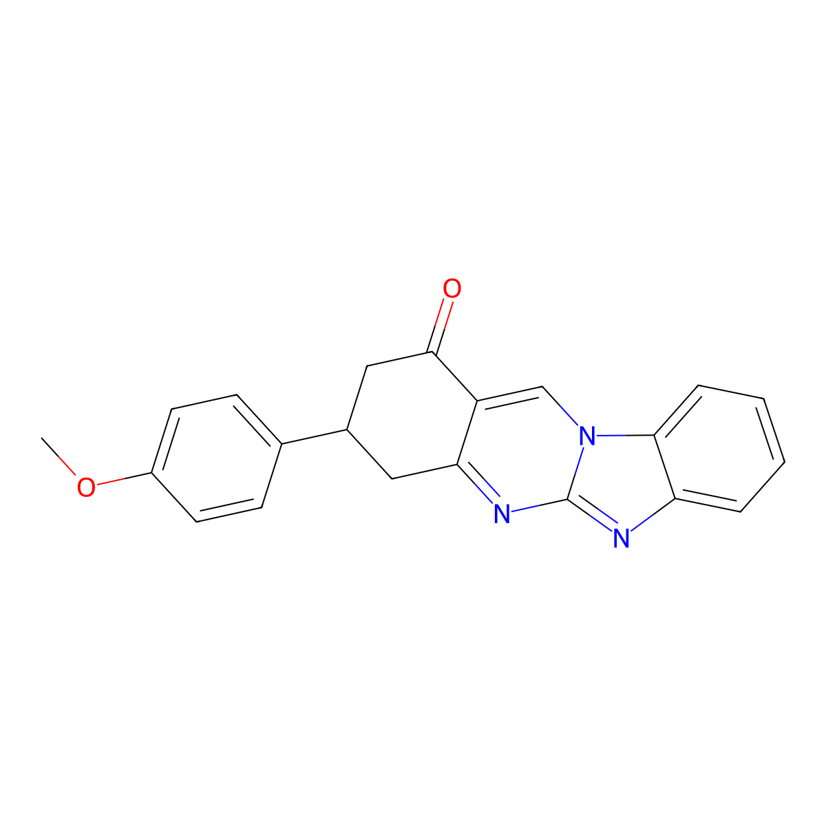 3-(4-methoxyphenyl)-3,4-dihydrobenzimidazo[2,1-b]quinazolin-1(2H)-one molecular structure, CAS 777867-41-1