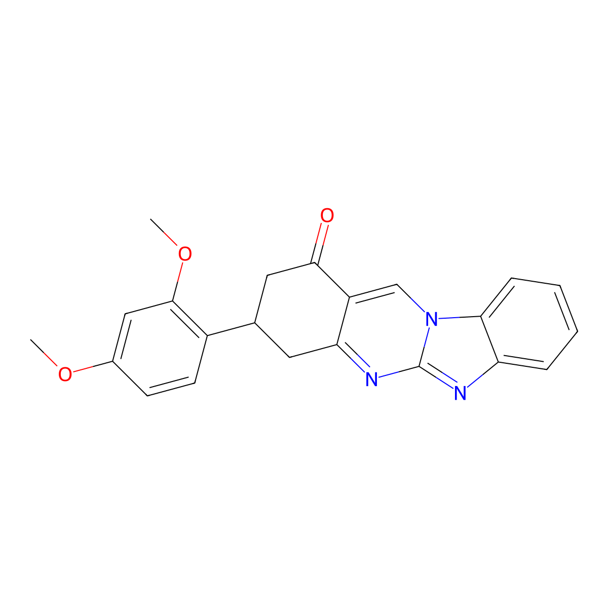 3-(2,4-dimethoxyphenyl)-3,4-dihydrobenzimidazo[2,1-b]quinazolin-1(2H)-one molecular structure, CAS 777867-43-3
