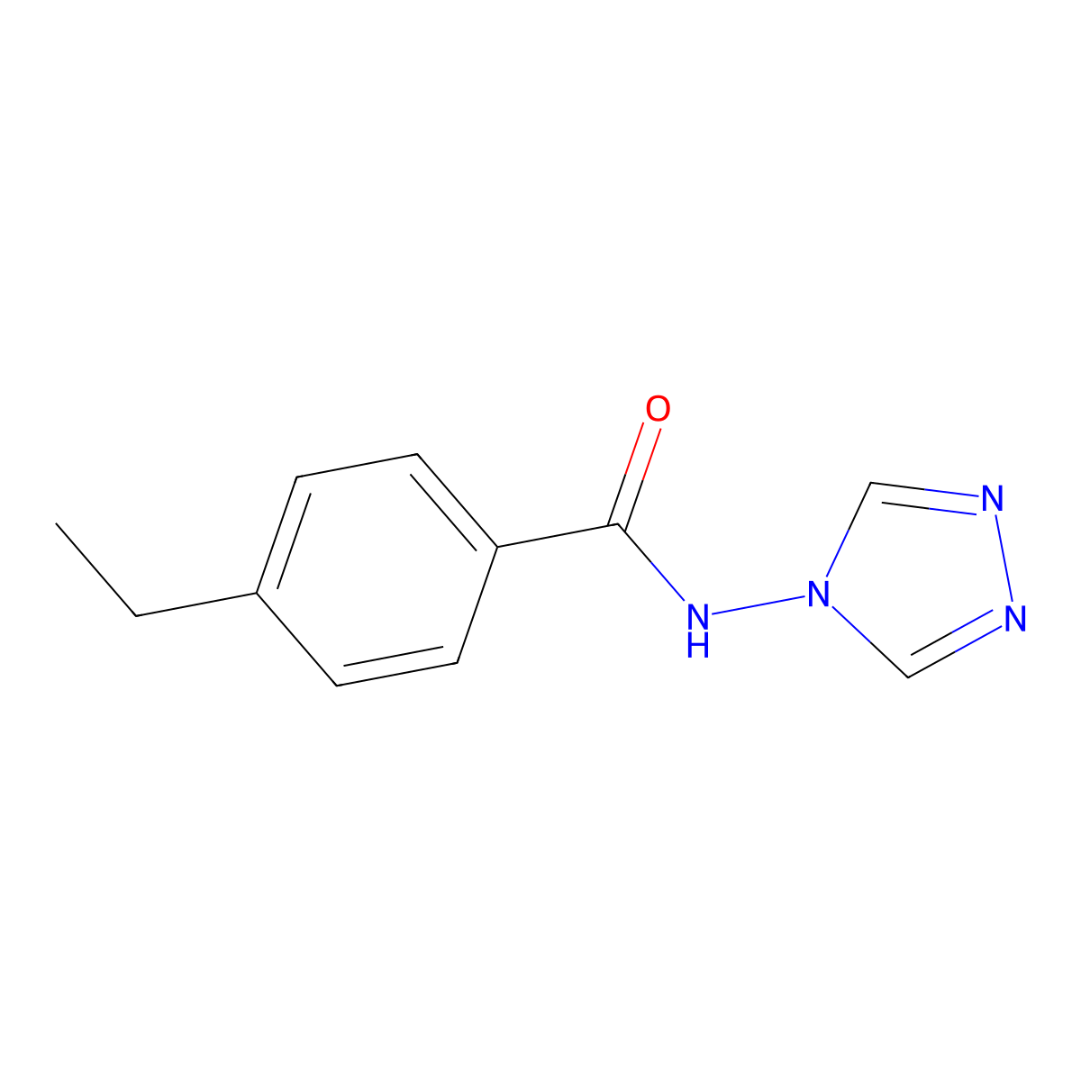 4-ethyl-N-(4H-1,2,4-triazol-4-yl)benzamide molecular structure, CAS 777874-30-3
