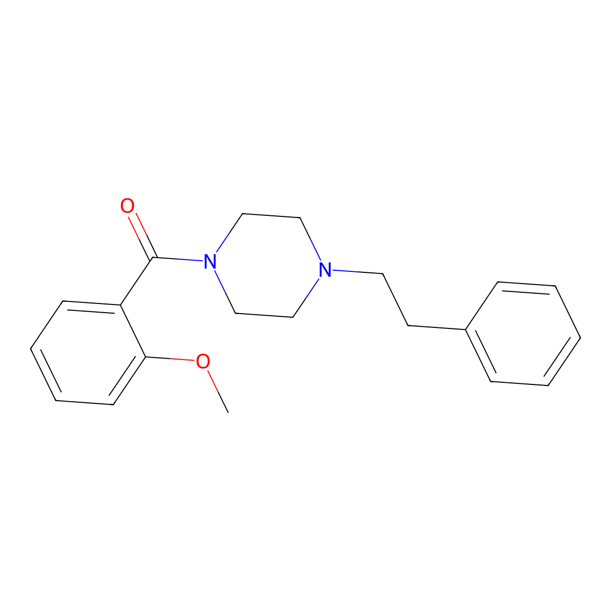 1-(2-Methoxybenzoyl)-4-(2-phenylethyl)piperazine molecular structure, CAS 777874-35-8