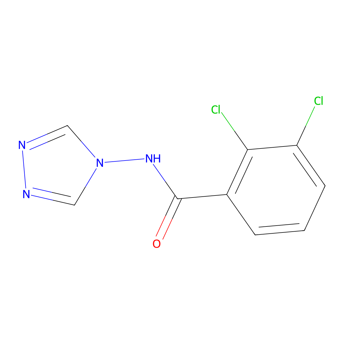 2,3-dichloro-N-(4H-1,2,4-triazol-4-yl)benzamide molecular structure, CAS 777874-60-9