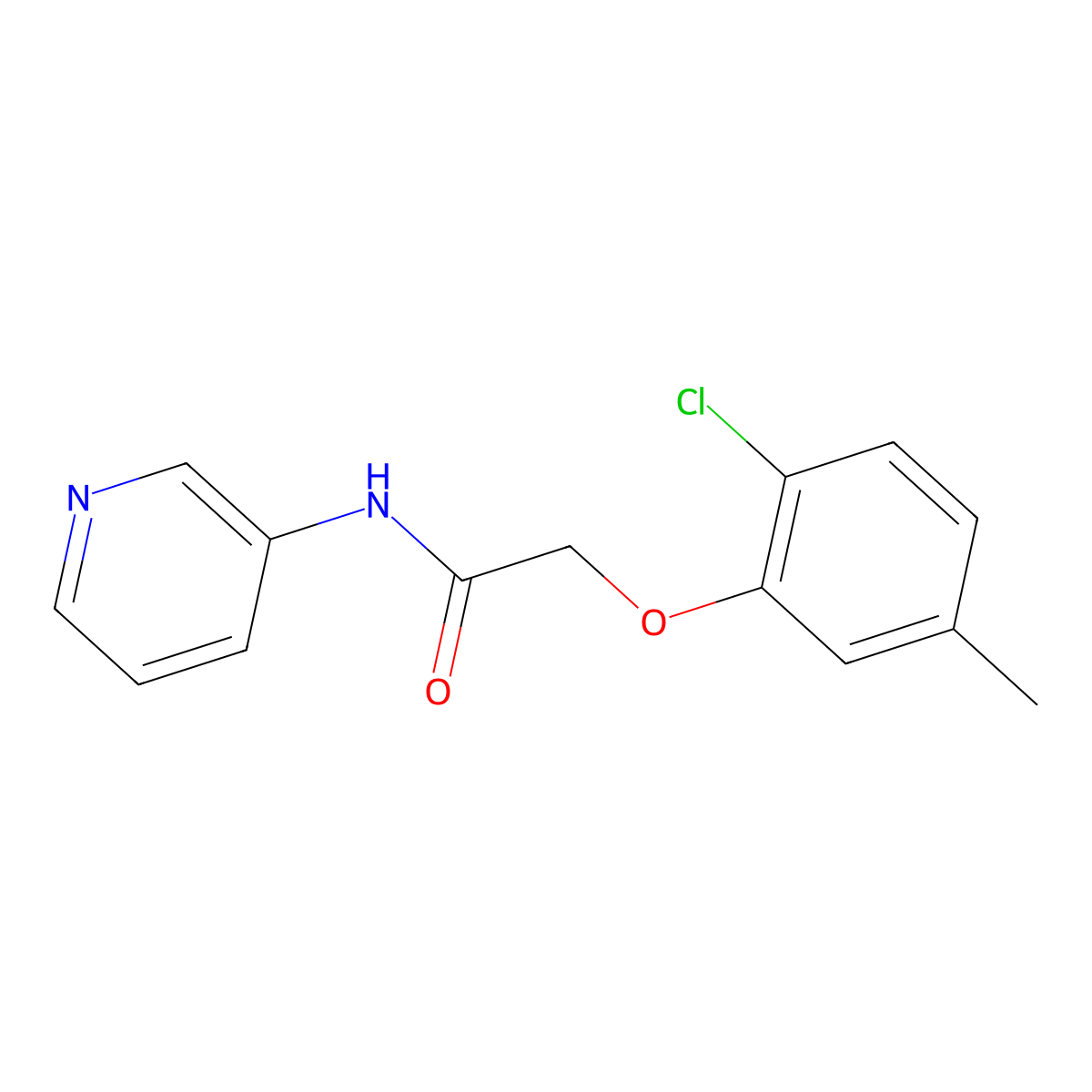2-(2-chloro-5-methylphenoxy)-N-pyridin-3-ylacetamide molecular structure, CAS 777874-83-6