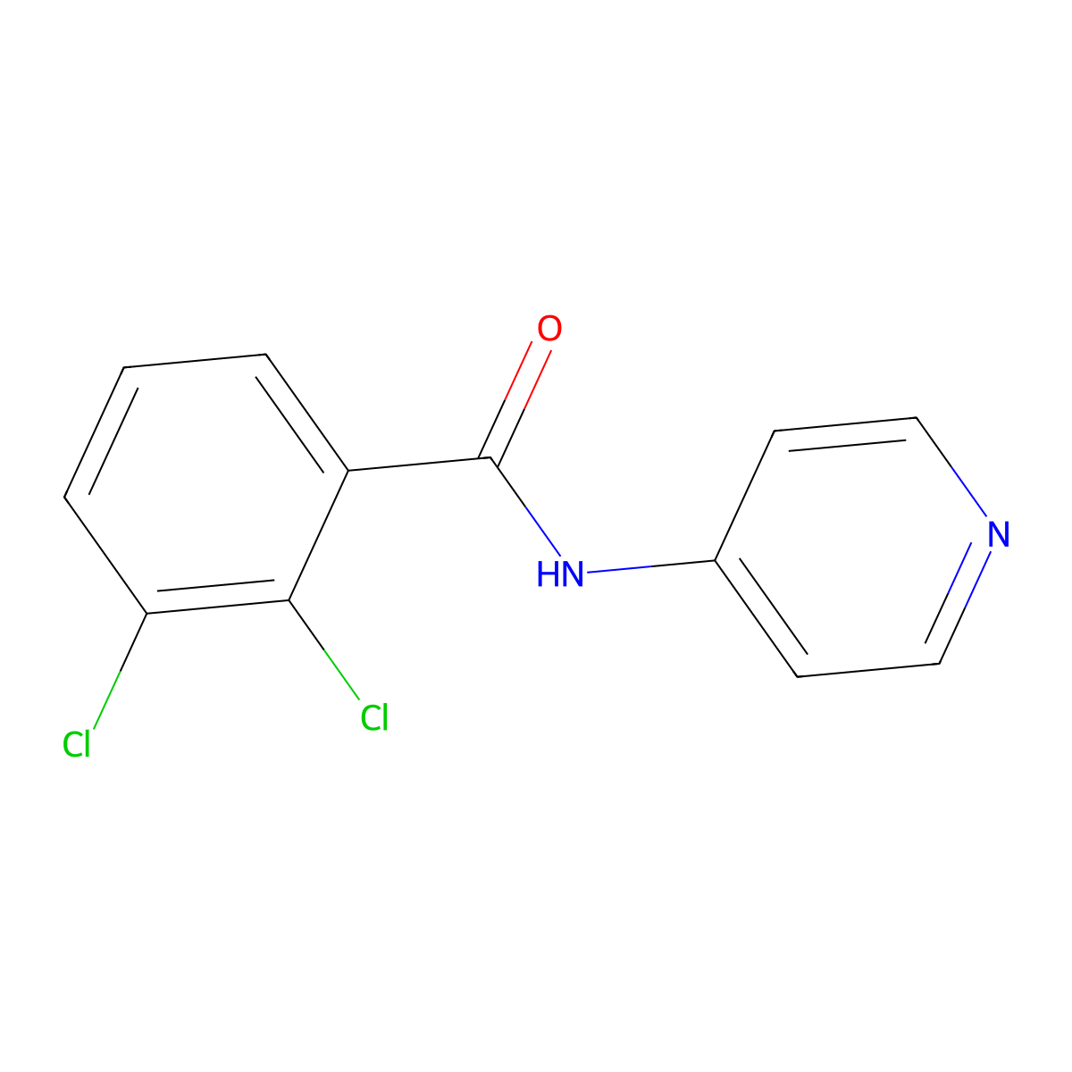 2,3-dichloro-N-(pyridin-4-yl)benzamide molecular structure, CAS 777876-00-3