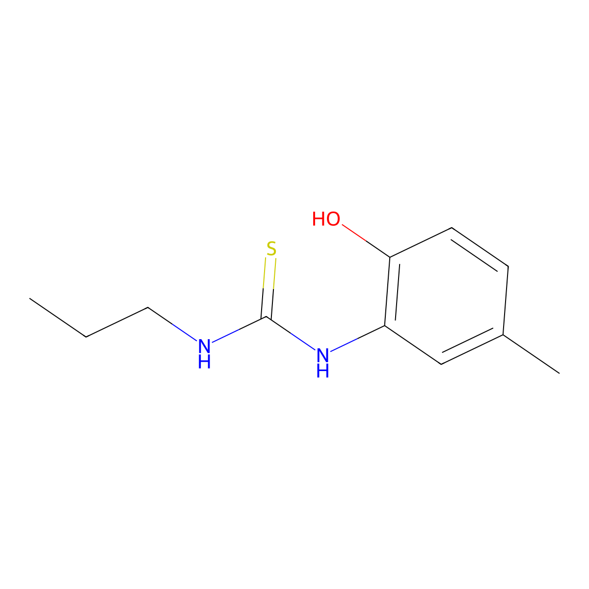1-(2-Hydroxy-5-methylphenyl)-3-propylthiourea molecular structure, CAS 777878-51-0