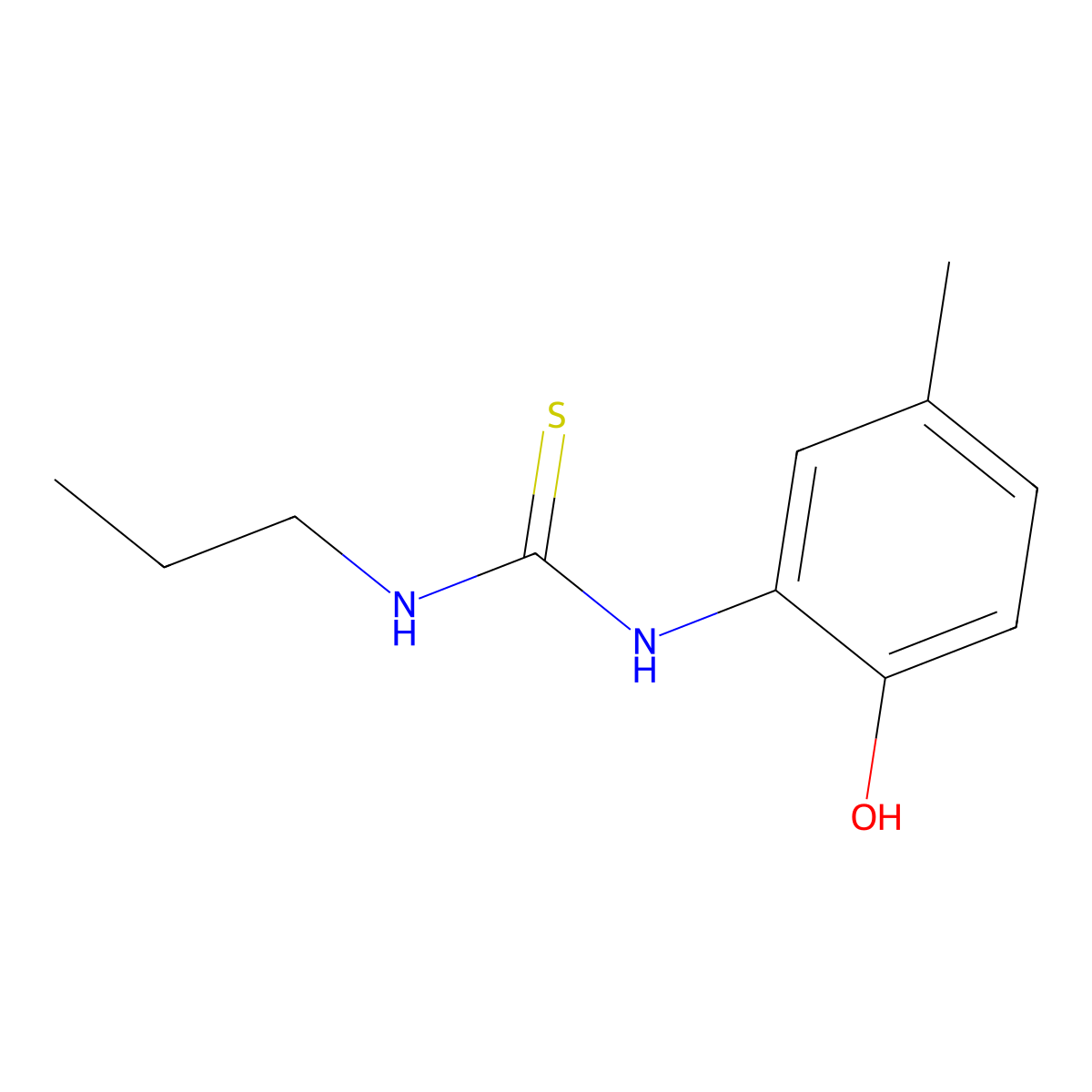1-(2-Hydroxy-5-methylphenyl)-3-propylthiourea molecular structure, CAS 777878-51-0