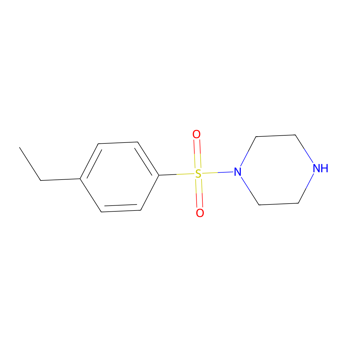 1-[(4-Ethylphenyl)sulfonyl]piperazine molecular structure, CAS 777879-15-9