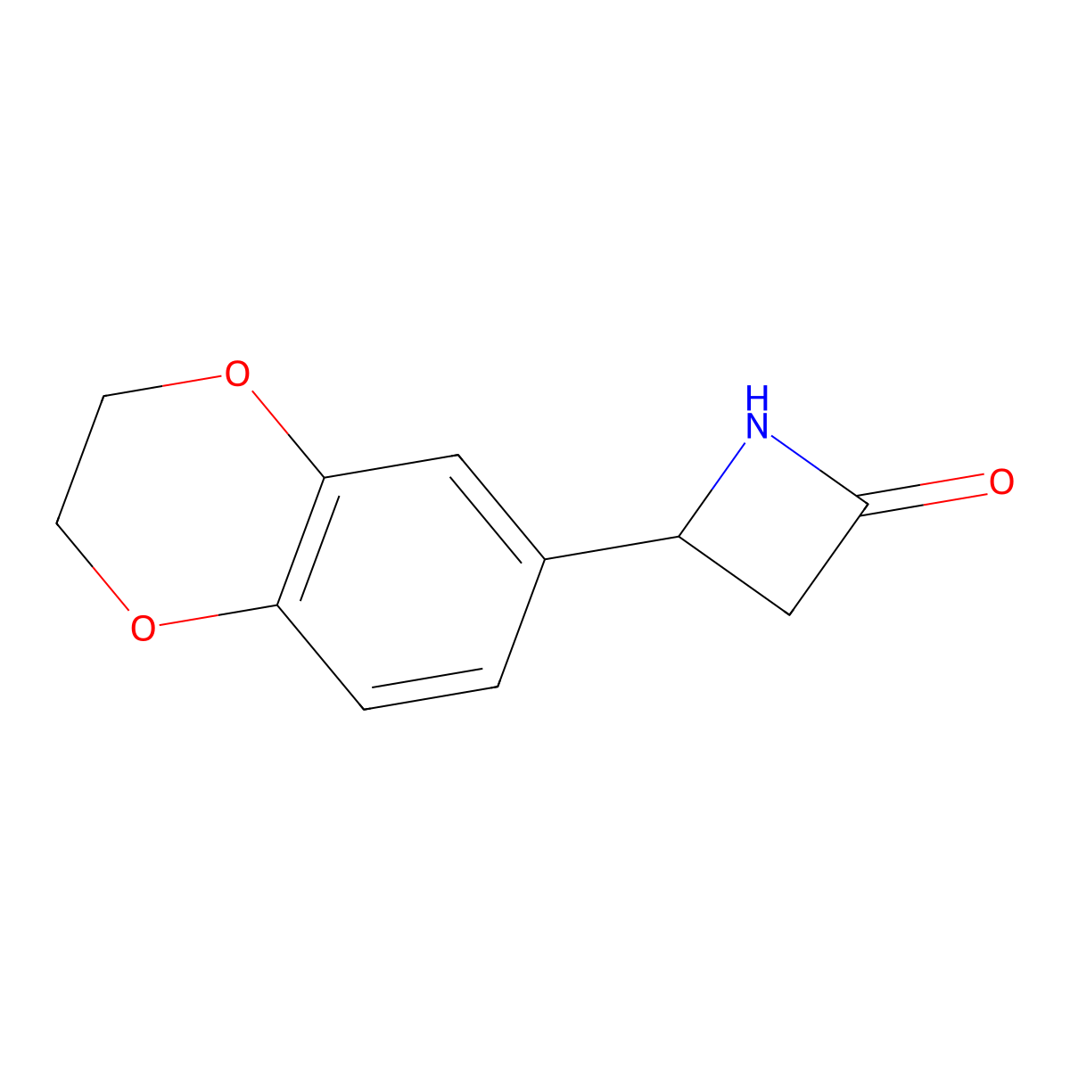 4-(2,3-Dihydro-1,4-benzodioxin-6-yl)azetidin-2-one molecular structure, CAS 777884-03-4