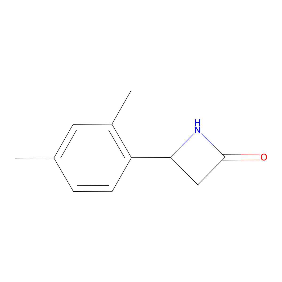 4-(2,4-Dimethylphenyl)azetidin-2-one molecular structure, CAS 777884-30-7