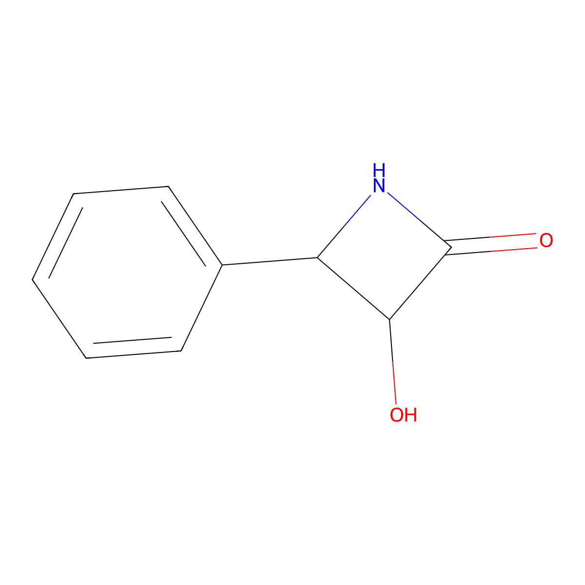 3-Hydroxy-4-phenylazetidin-2-one molecular structure, CAS 777885-04-8