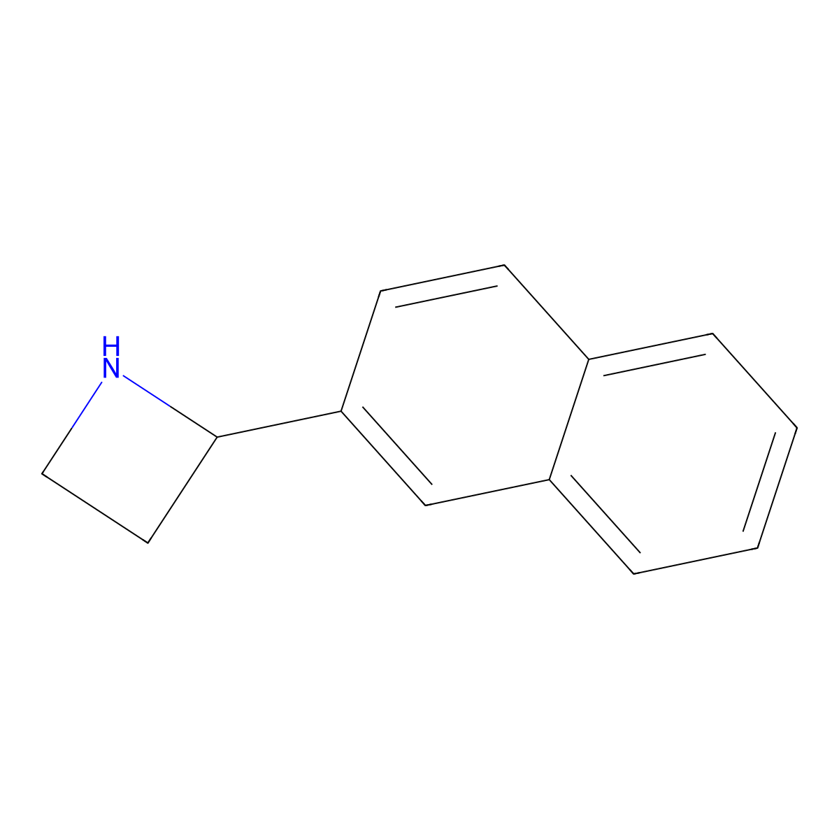 2-(Naphthalen-2-yl)azetidine molecular structure, CAS 777887-03-3