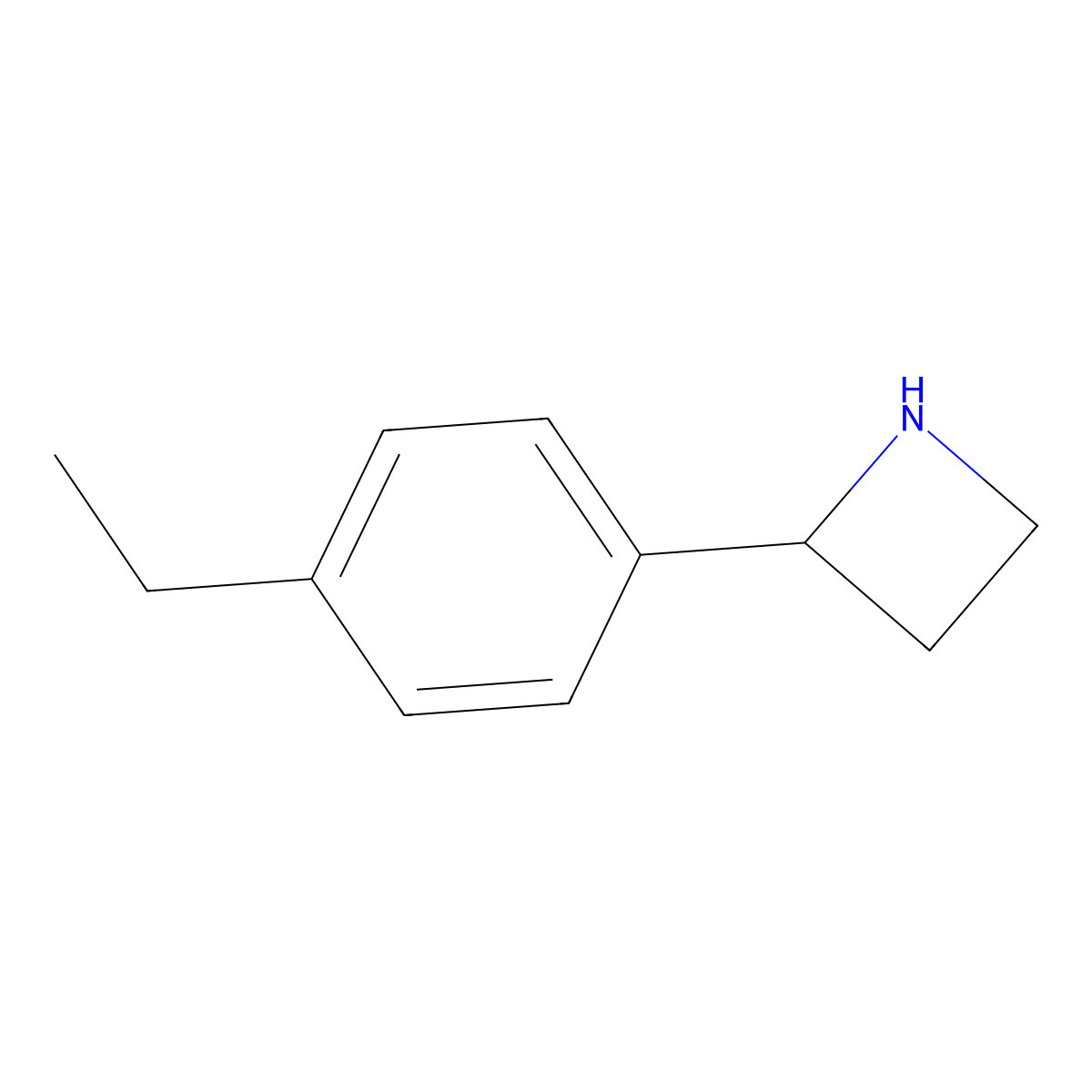 2-(4-Ethylphenyl)azetidine molecular structure, CAS 777887-15-7