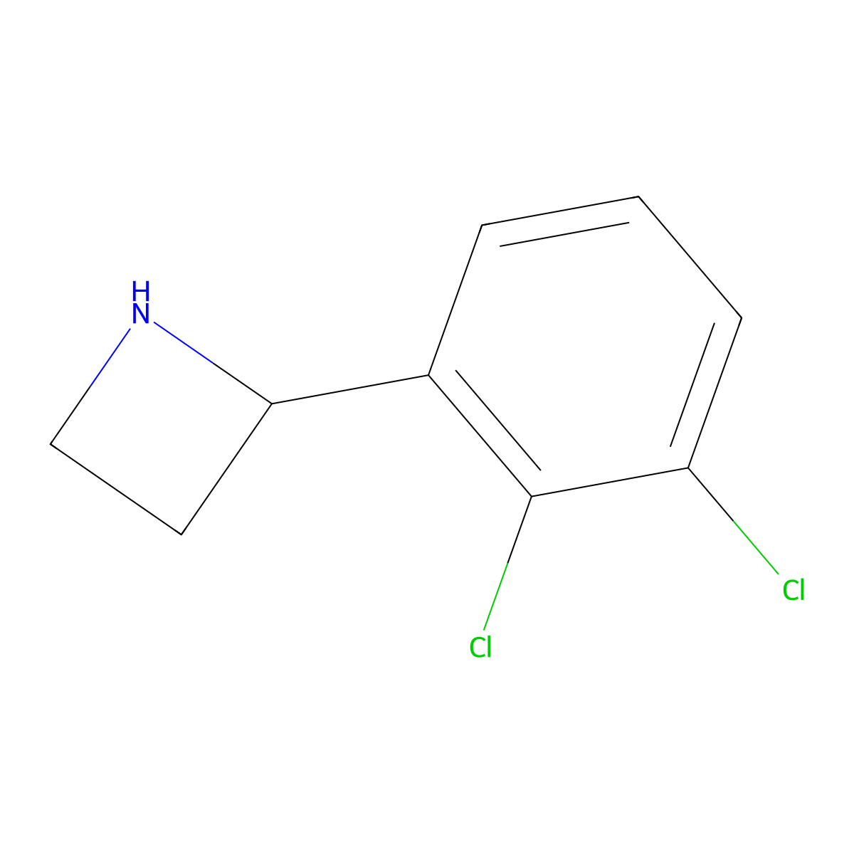 2-(2,3-Dichlorophenyl)azetidine molecular structure, CAS 777887-21-5