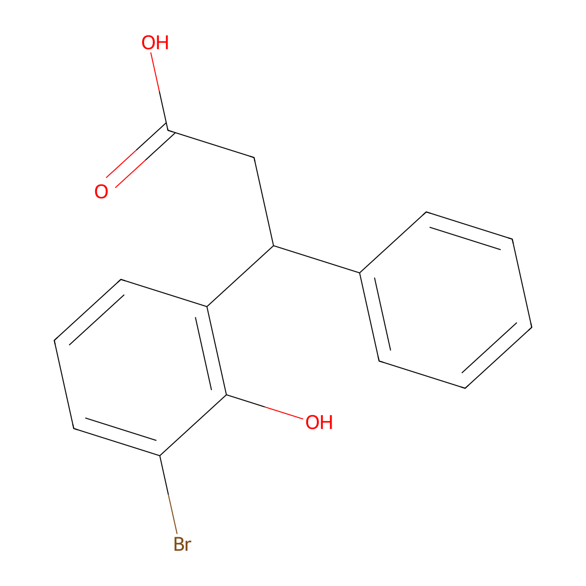 3-Bromo-2-hydroxy-beta-phenylbenzenepropanoic acid molecular structure, CAS 777887-22-6
