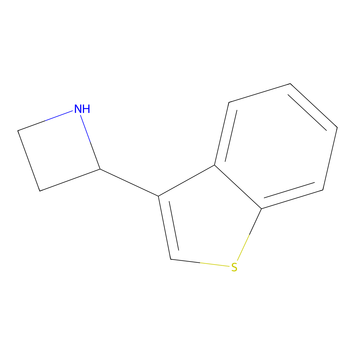 2-(Benzo[b]thiophen-3-yl)azetidine molecular structure, CAS 777887-86-2