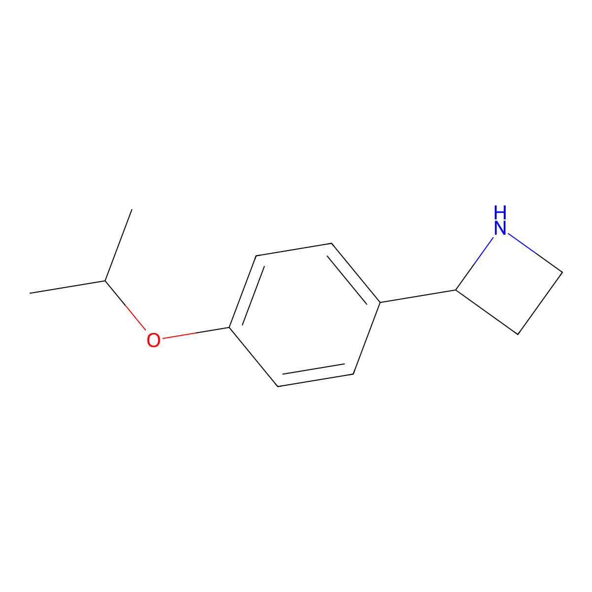 2-[4-(Propan-2-yloxy)phenyl]azetidine molecular structure, CAS 777888-75-2