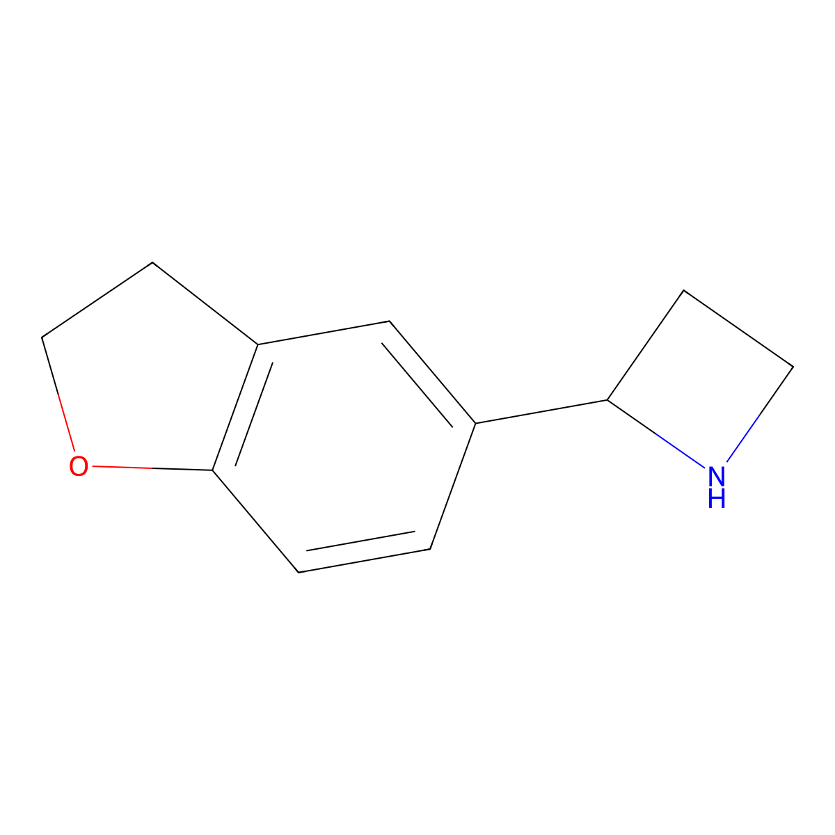 2-(2,3-Dihydrobenzofuran-5-yl)azetidine molecular structure, CAS 777888-87-6