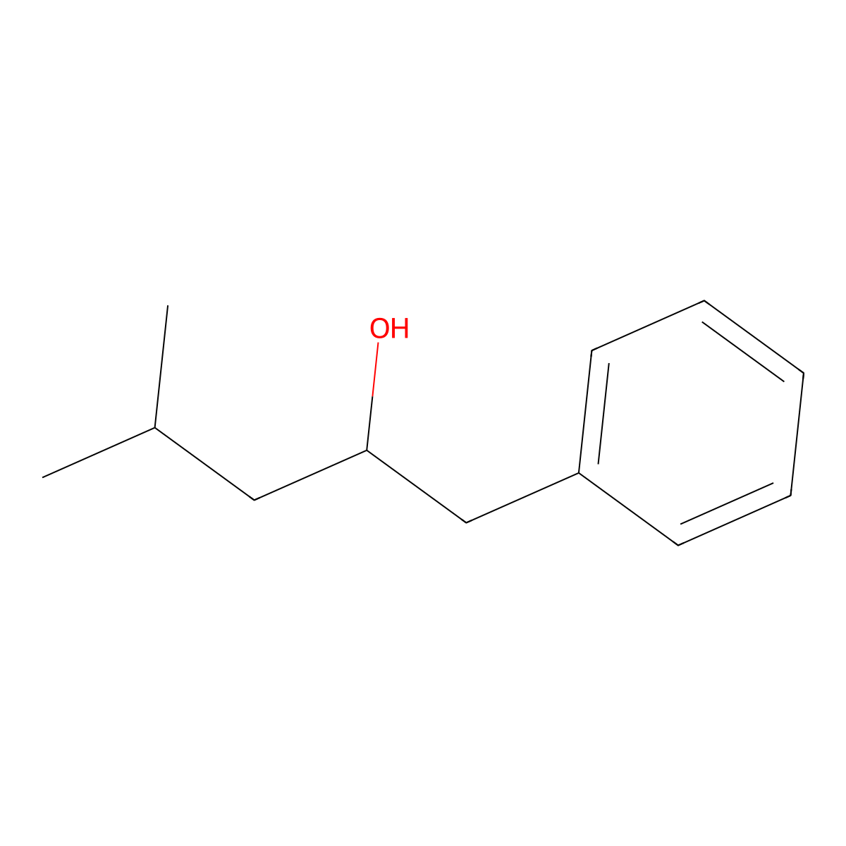 alpha-(2-Methylpropyl)benzeneethanol molecular structure, CAS 7779-78-4