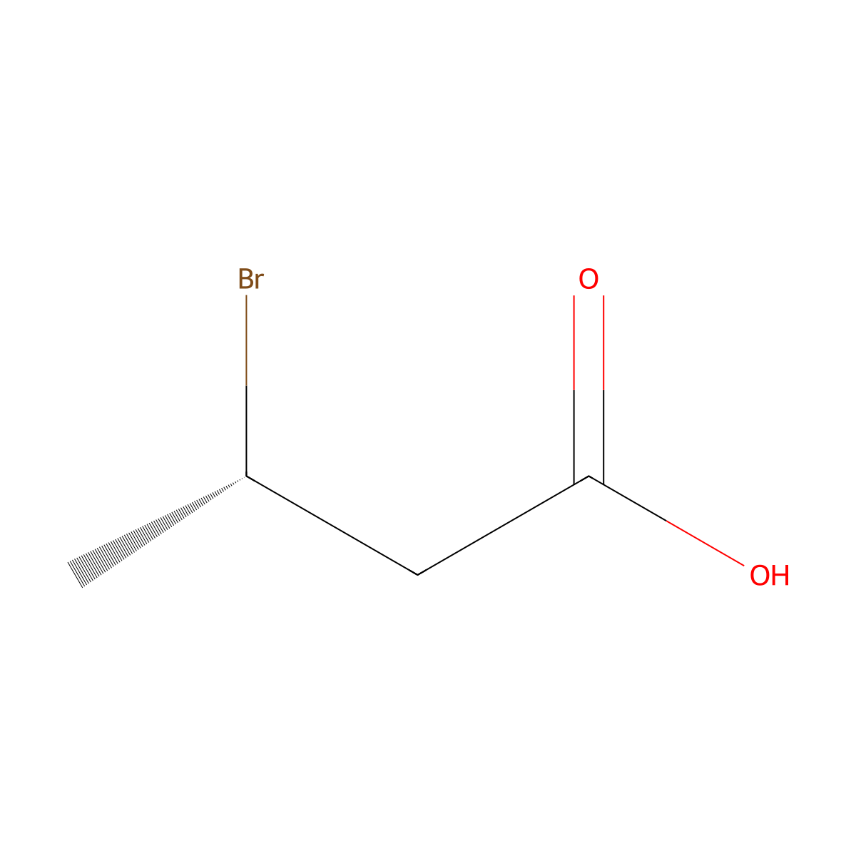 3S-bromobutanoic acid molecular structure, CAS 77790-08-0