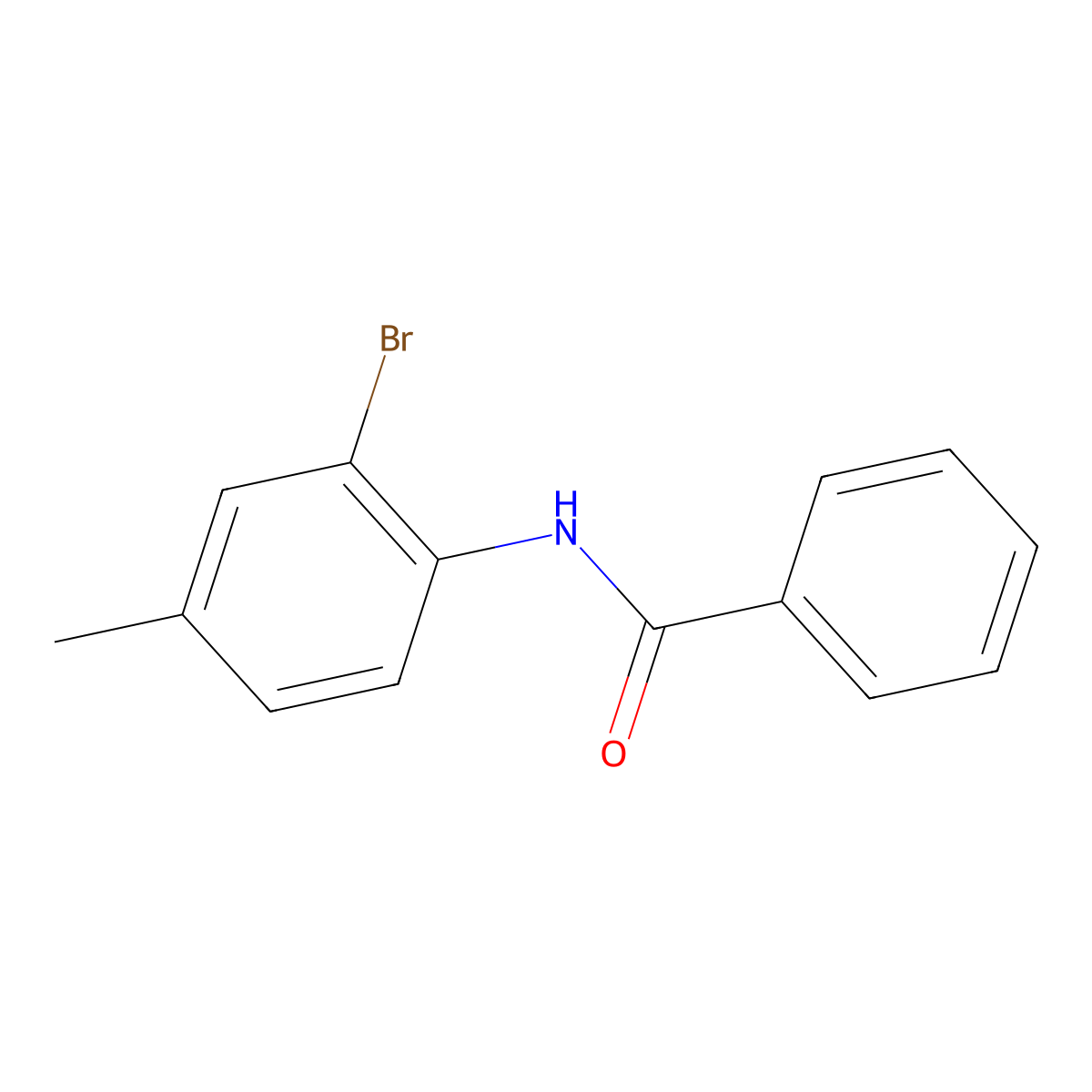 N-(2-Bromo-4-methylphenyl)benzamide molecular structure, CAS 77791-07-2