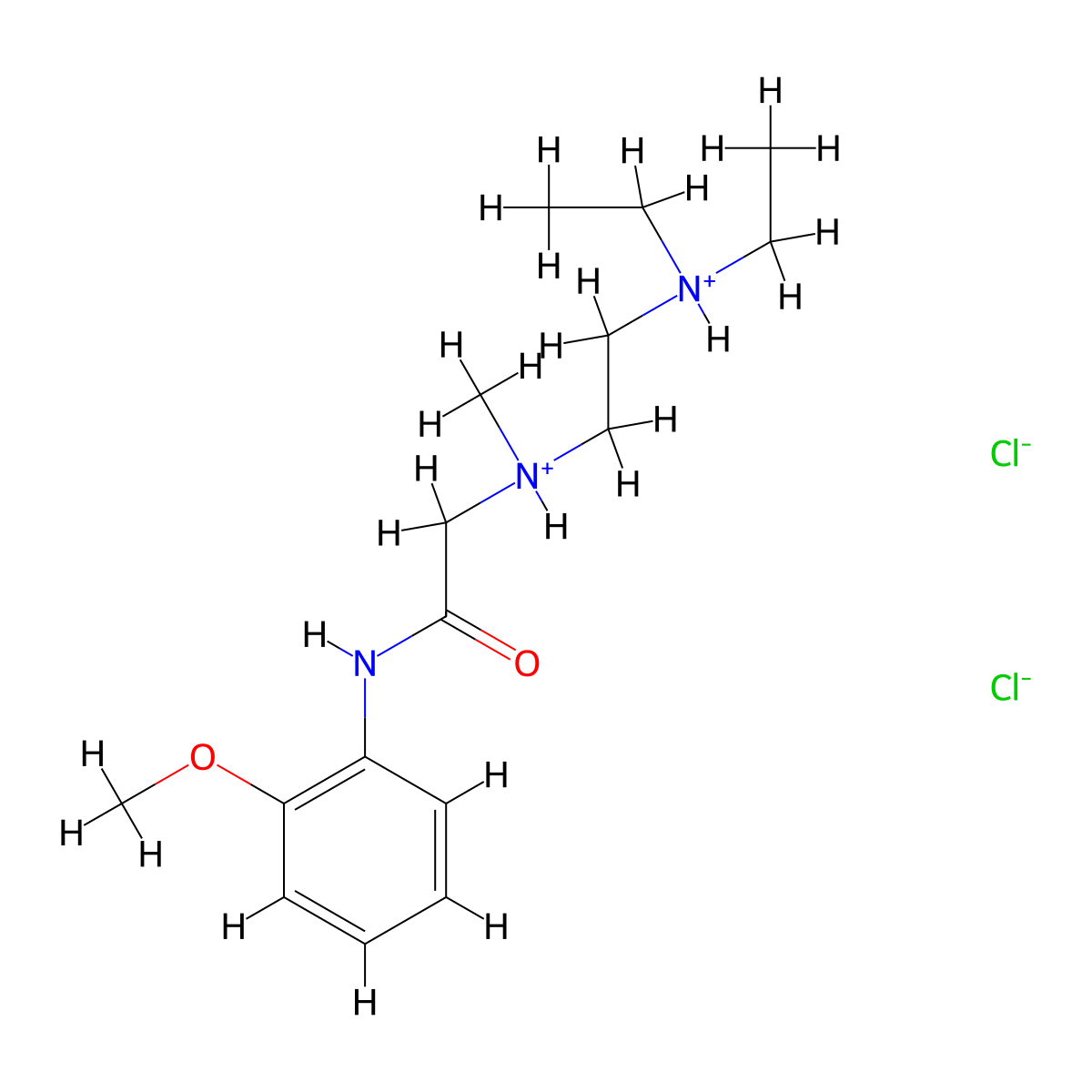 o-Acetanisidide, 2-(2-(diethylamino)ethyl)methylamino-, dihydrochloride molecular structure, CAS 77791-67-4