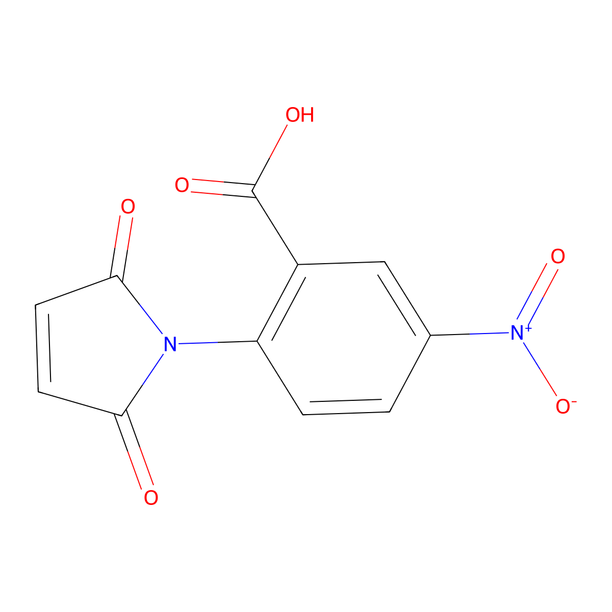 2-(2,5-Dioxo-2,5-dihydro-1H-pyrrol-1-YL)-5-nitrobenzoic acid molecular structure, CAS 777919-03-6