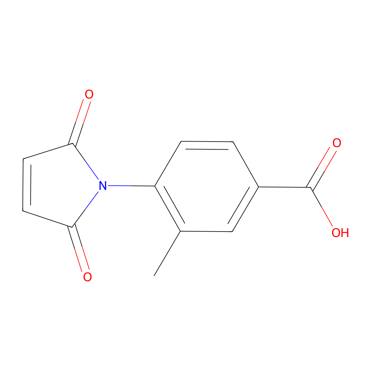 4-(2,5-dioxo-2,5-dihydro-1H-pyrrol-1-yl)-3-methylbenzoic acid molecular structure, CAS 777920-31-7