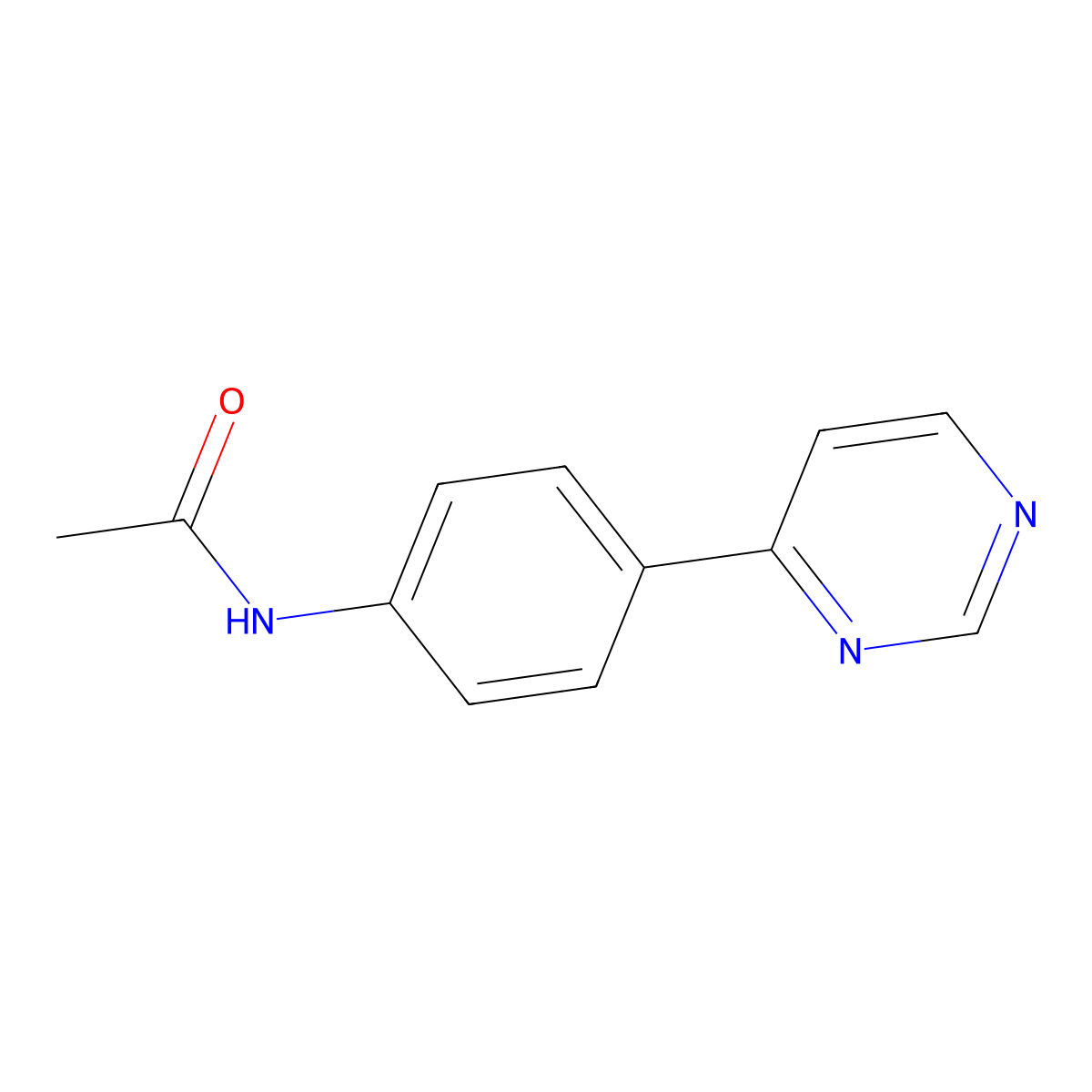 N-[4-(4-Pyrimidinyl)phenyl]acetamide molecular structure, CAS 777945-48-9