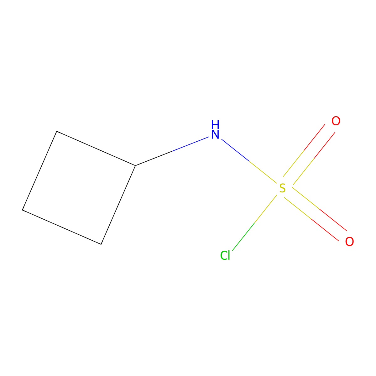 N-cyclobutylsulfamoyl chloride molecular structure, CAS 777952-91-7