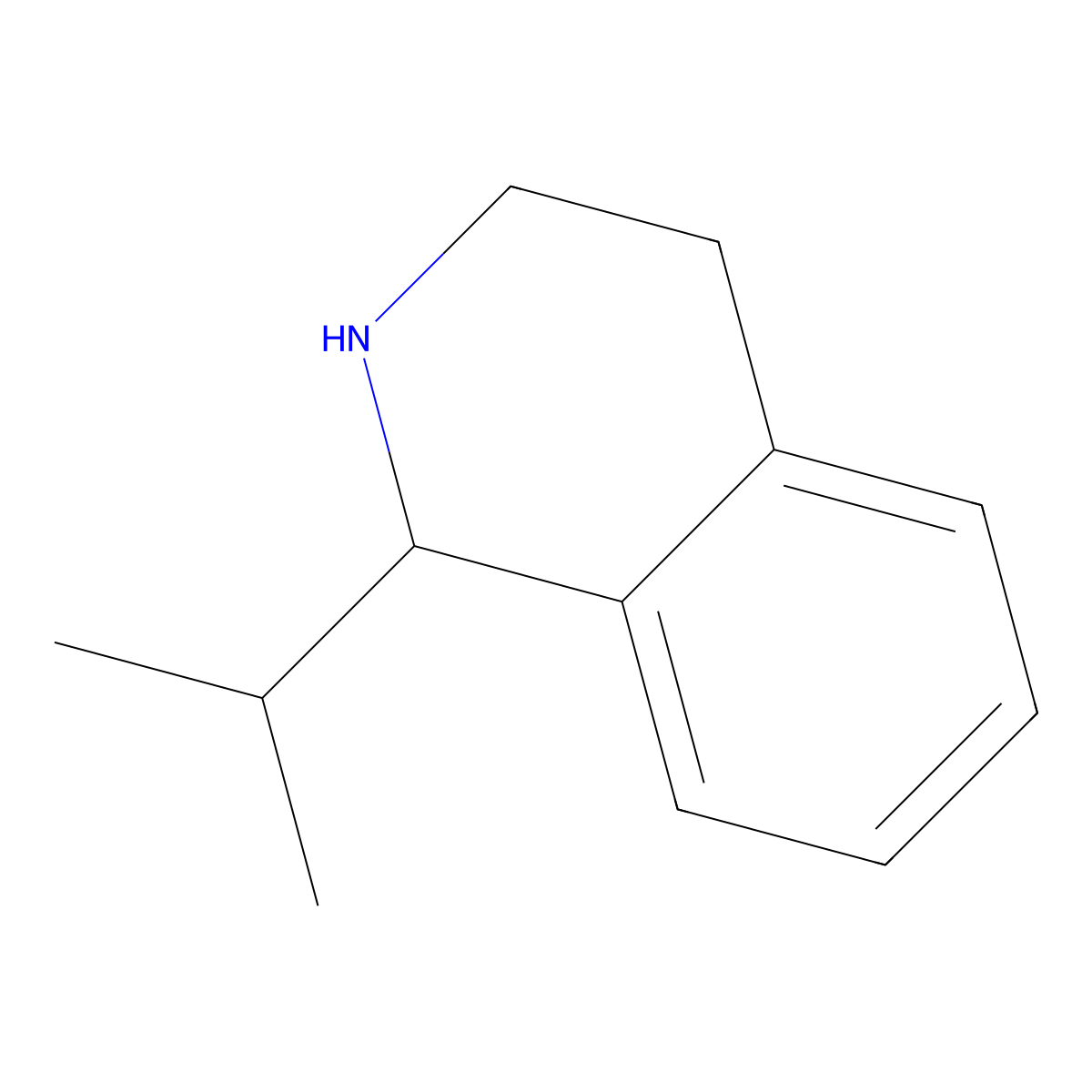 1-Isopropyl-1,2,3,4-tetrahydroisoquinoline molecular structure, CAS 77796-20-4