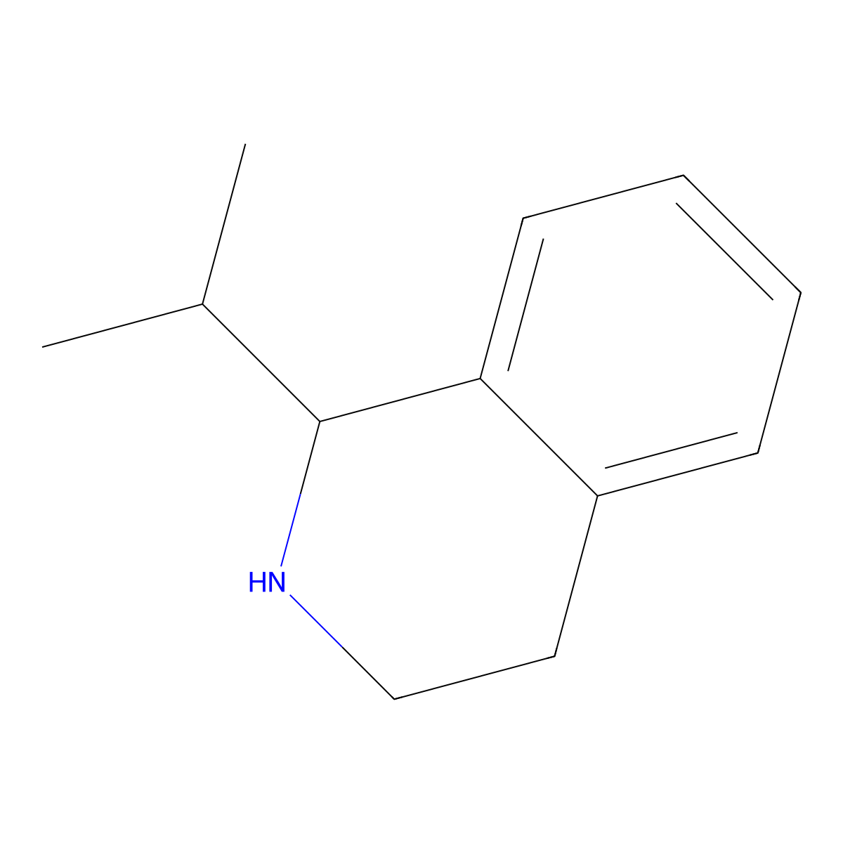 1-Isopropyl-1,2,3,4-tetrahydroisoquinoline molecular structure, CAS 77796-20-4