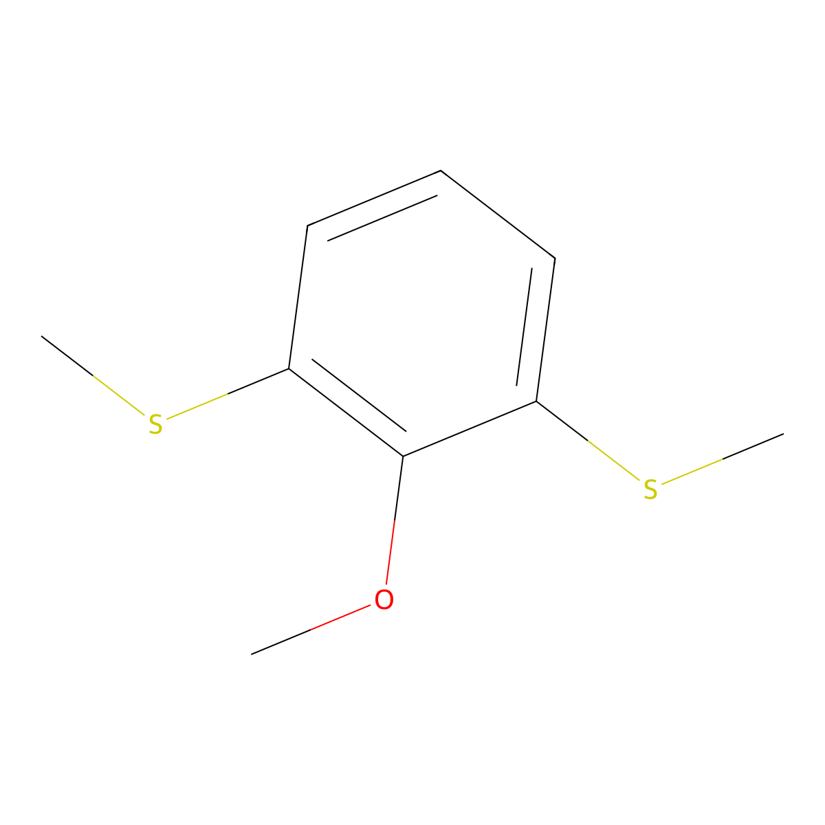 2-Methoxy-1,3-bis(methylthio)benzene molecular structure, CAS 77799-03-2
