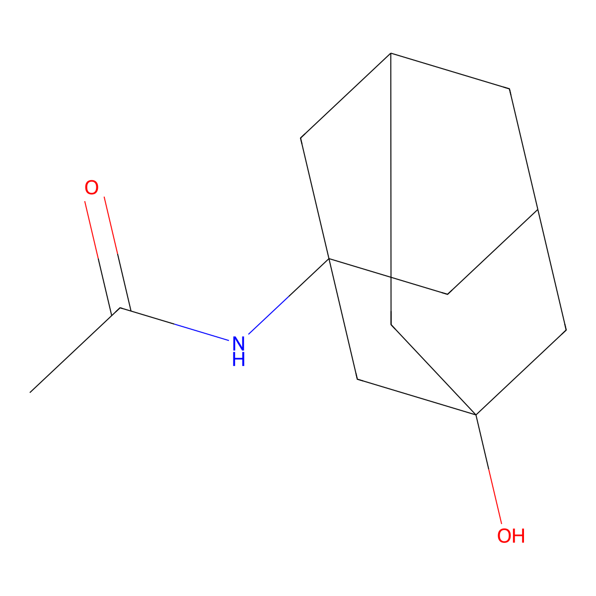 1-Acetylamino-3-adamantanol molecular structure, CAS 778-10-9