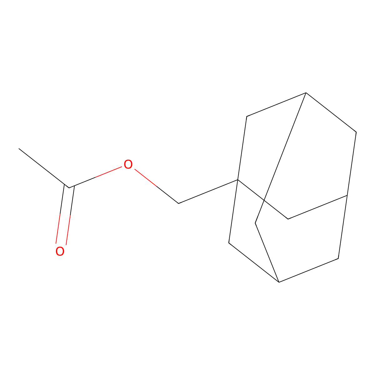 Tricyclo(3.3.1.13,7)decane-1-methanol, 1-acetate molecular structure, CAS 778-11-0