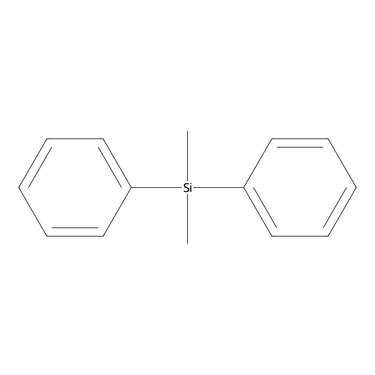 Dimethyl diphenylsilane molecular structure, CAS 778-24-5