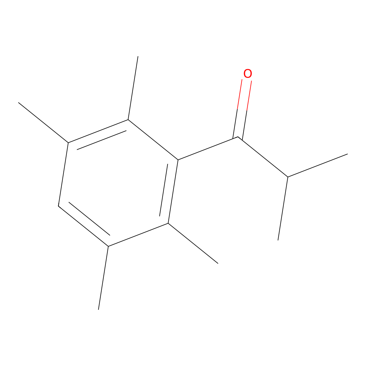 Propiophenone, 2,2',3',5',6'-pentamethyl- molecular structure, CAS 778-40-5