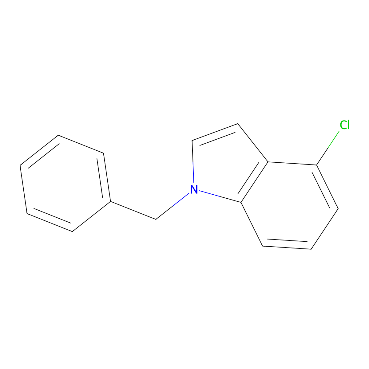 1-Benzyl-4-chloro-1H-indole molecular structure, CAS 77801-60-6