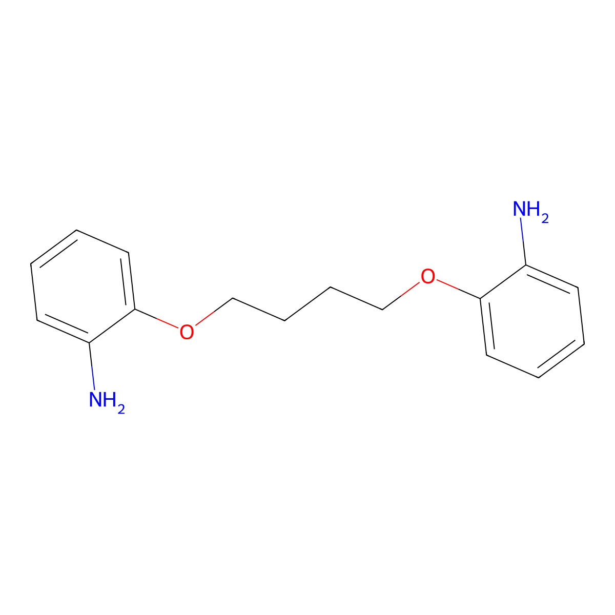 2-[4-(2-Aminophenoxy)butoxy]aniline molecular structure, CAS 77804-76-3