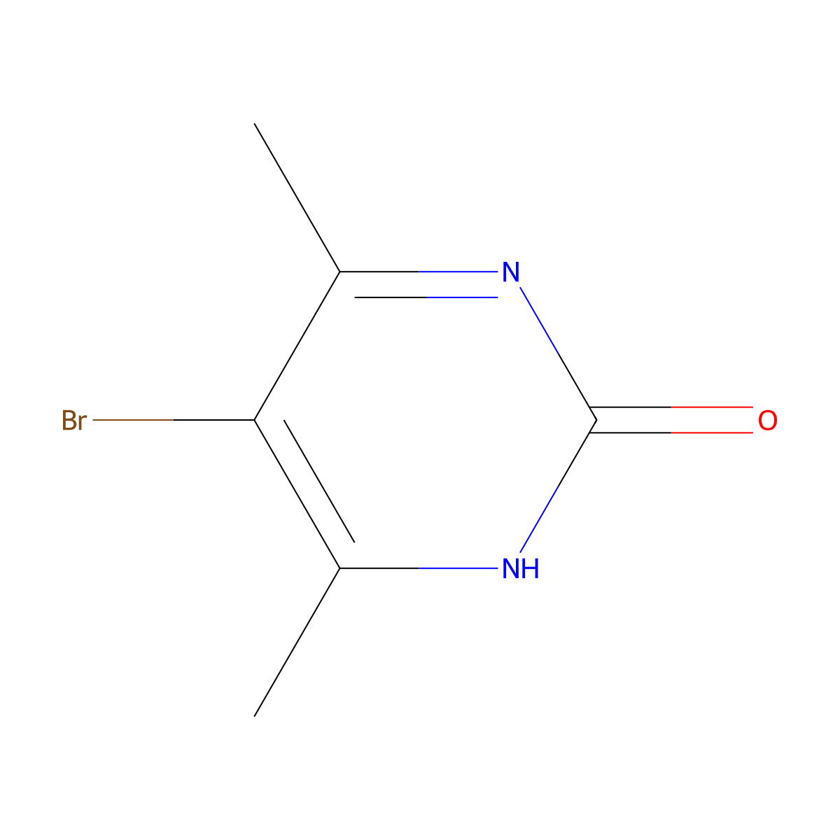 5-Bromo-4,6-dimethylpyrimidin-2-ol molecular structure, CAS 7781-20-6