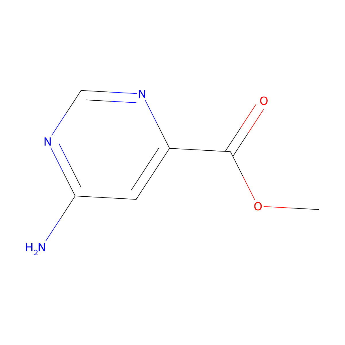 Methyl 6-aminopyrimidine-4-carboxylate molecular structure, CAS 77817-12-0