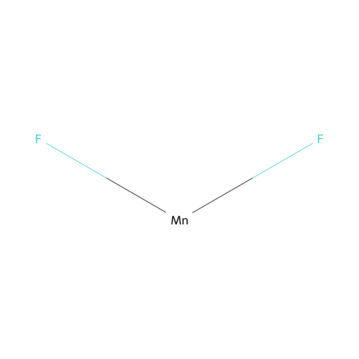 Manganese difluoride molecular structure, CAS 7782-64-1