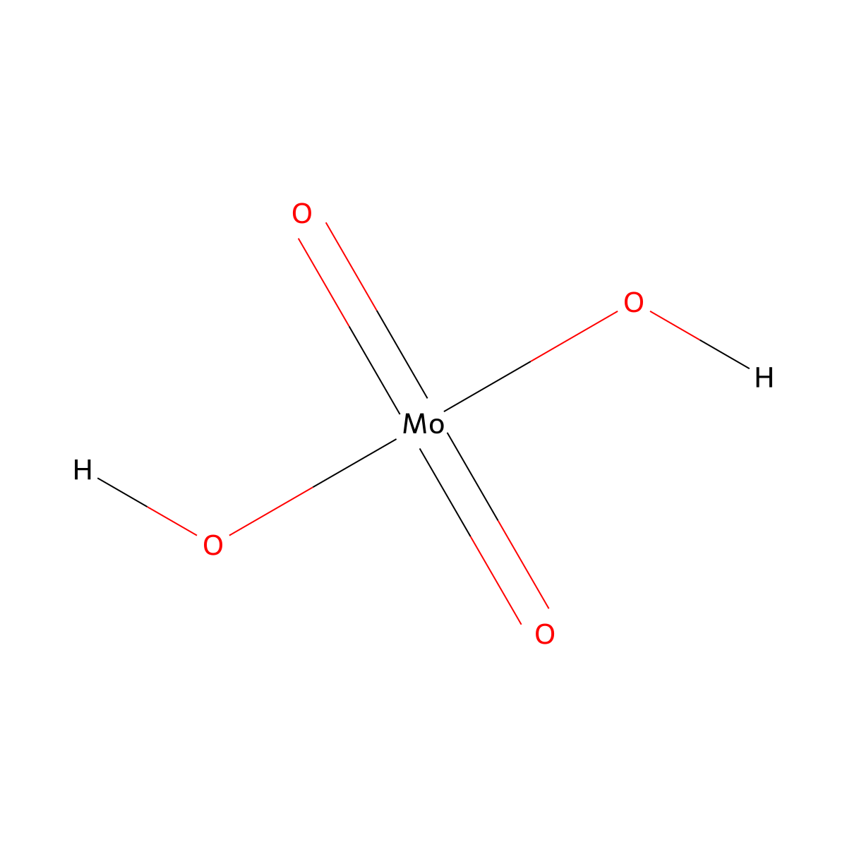 Molybdic acid , Molybdic acid molecular structure, CAS 7782-91-4
