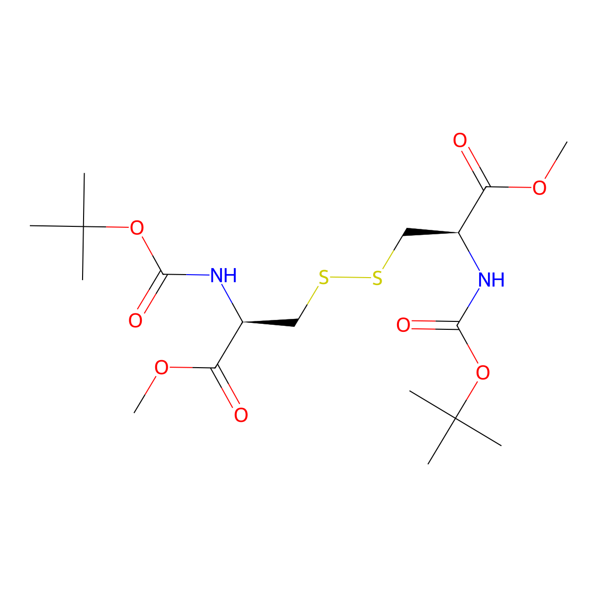 N,N'-Di-Boc-(L)-cystine-dimethyl Ester molecular structure, CAS 77826-55-2