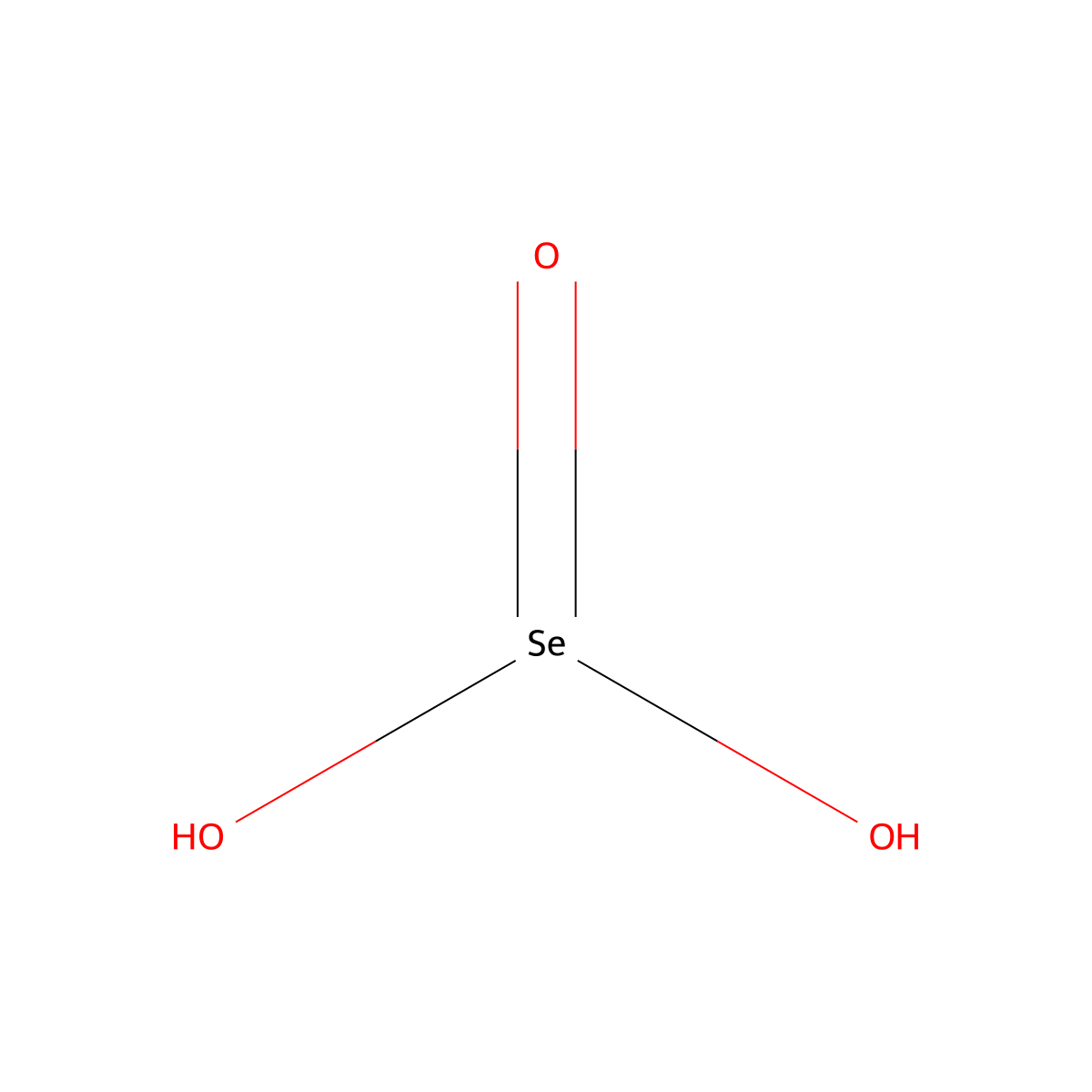 Selenious Acid molecular structure, CAS 7783-00-8