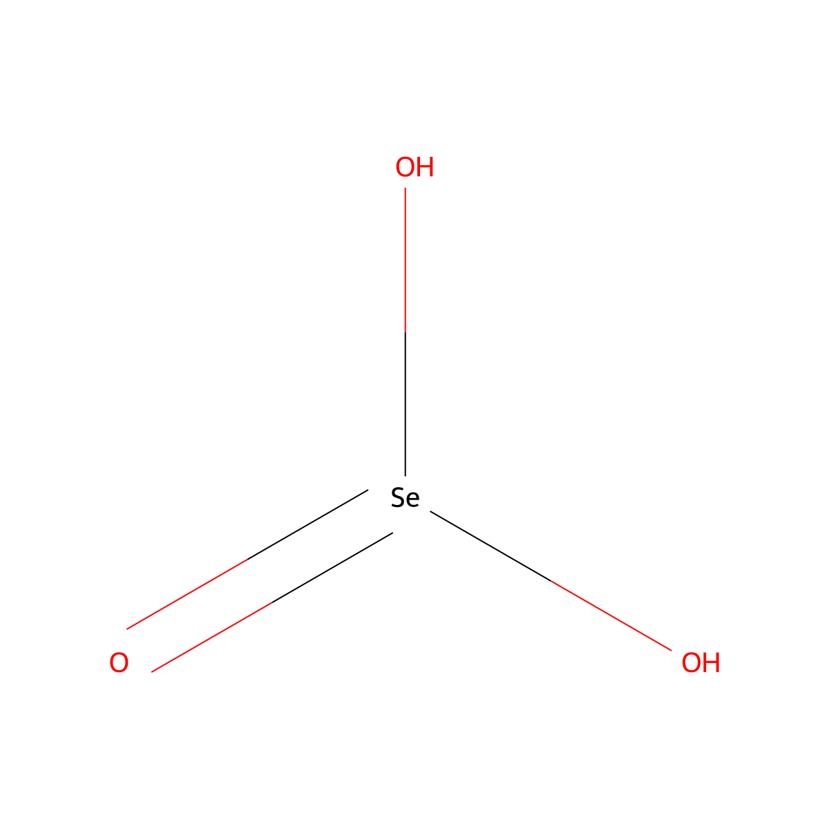 Selenious Acid molecular structure, CAS 7783-00-8